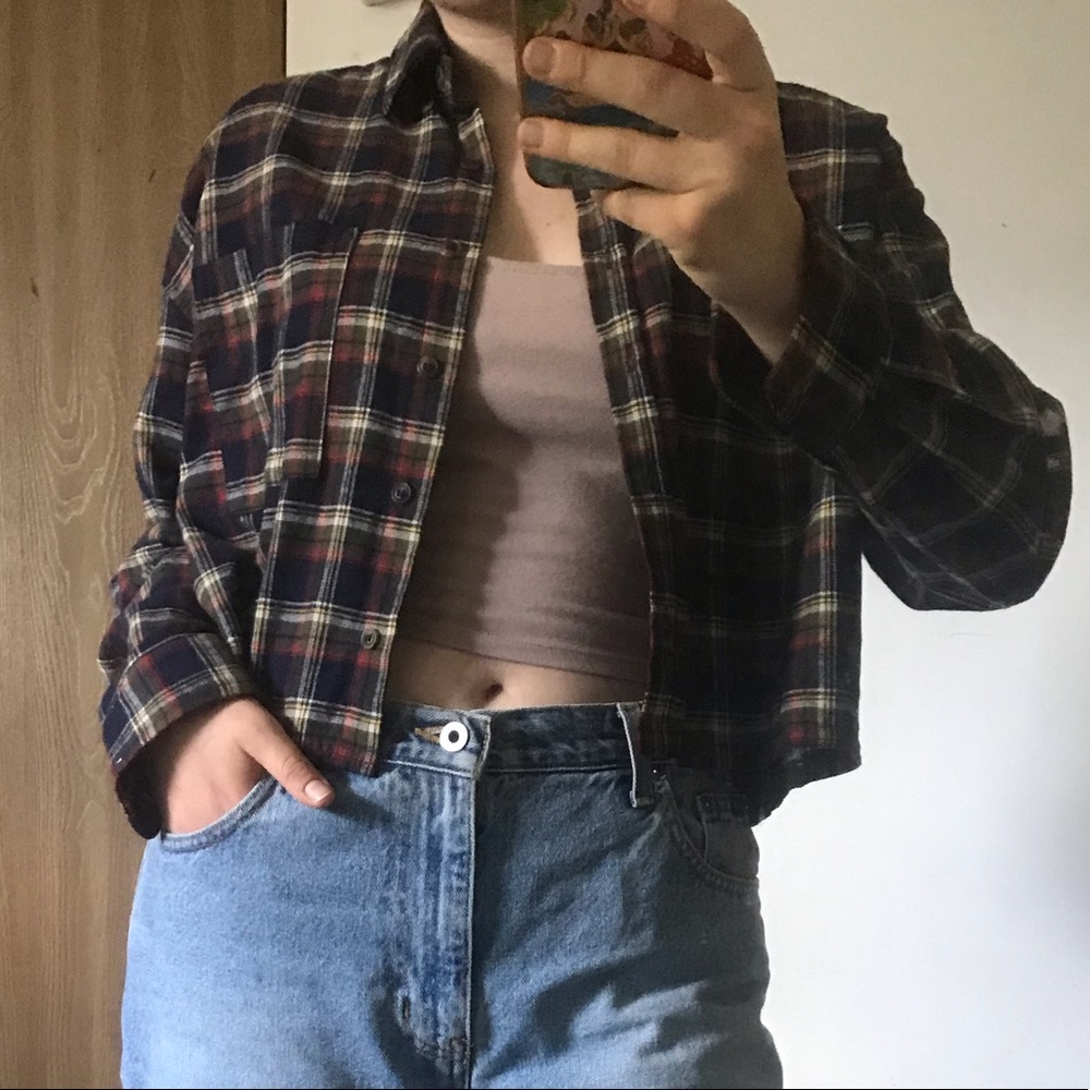 Forever 21 CROPPED FLANNEL